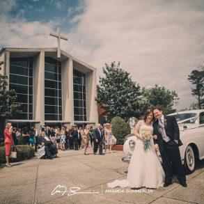 birmingham alabama wedding pictures with white rolls royce